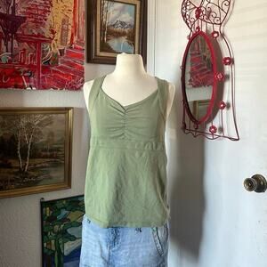 made for life green athletic tank top